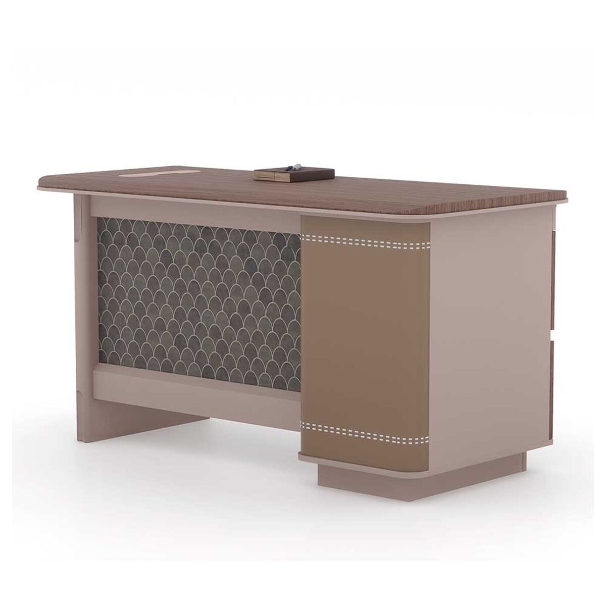 Escritorio Rodler Concord Caf&eacute; Claro-Beige