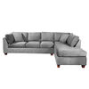 Sofá Seccional Latam Home Padua Derecho 5 Cuerpos Gris
