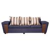Juego de Living Ruzam Mobel Creta Sofá 3 Cuerpos + Dos Sillones 1 Cuerpo Lino Marengo