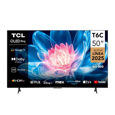 QLED 50" TCL T6C QLED Smart TV 4K UHD