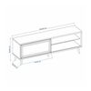 Rack TV Home Mobili Iris Hasta 60" Café