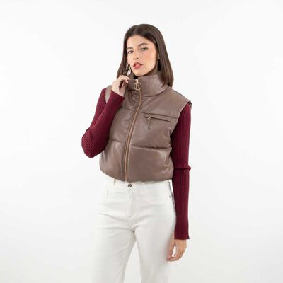 Parka Puffa Sin Mangas Mujer Fiorucci