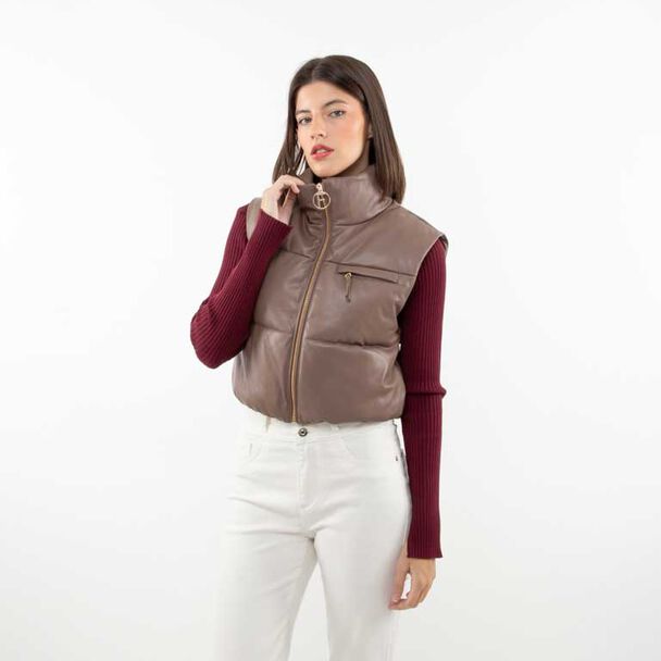 Parka Puffa Sin Mangas Mujer Fiorucci