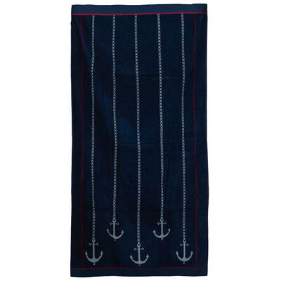Toalla de Playa Jacquard Casanova Navy 86 x 160 cm.
