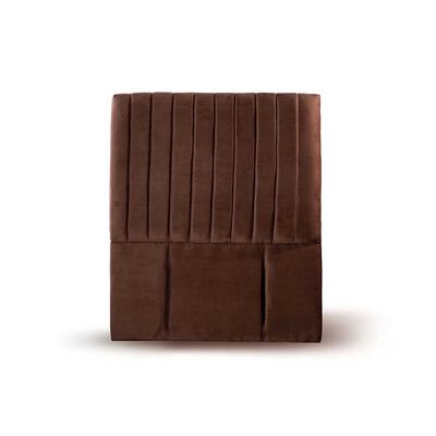 Respaldo Latam Home 1,5 Plazas Sorrento Tela Velvet Chocolate