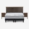 Cama Europea Rosen Base Dividida 2 Plazas Anna + Respaldo + 2 Veladores