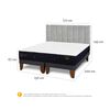 Cama Europea CIC Base Dividida 2 Plazas Premium + Respaldo Sile