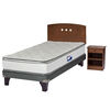 Cama Europea Innova 1,5 Plazas + Set Maderas Juvenil