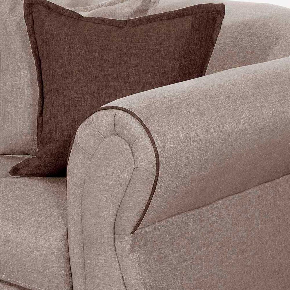 Juego de Living Black Factory Emili 5 Cuerpos Beige