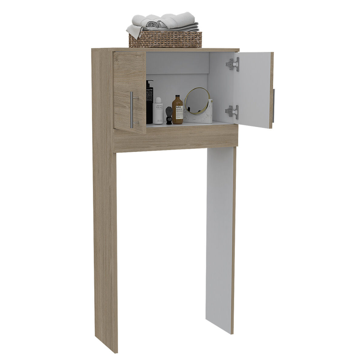 Optimizador Baño Bath 300 2 Puertas Rovere-Blanco