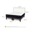 Cama Europea CIC Base Dividida 2 Plazas Premium + Respaldo Danubio