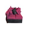 Modular Diseño A&M Home Madison Derecho 5 Cuerpos Negro Burdeo