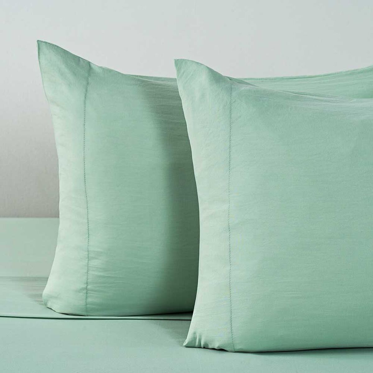 Juego de S&aacute;banas American Family King Liso Prewash Menta