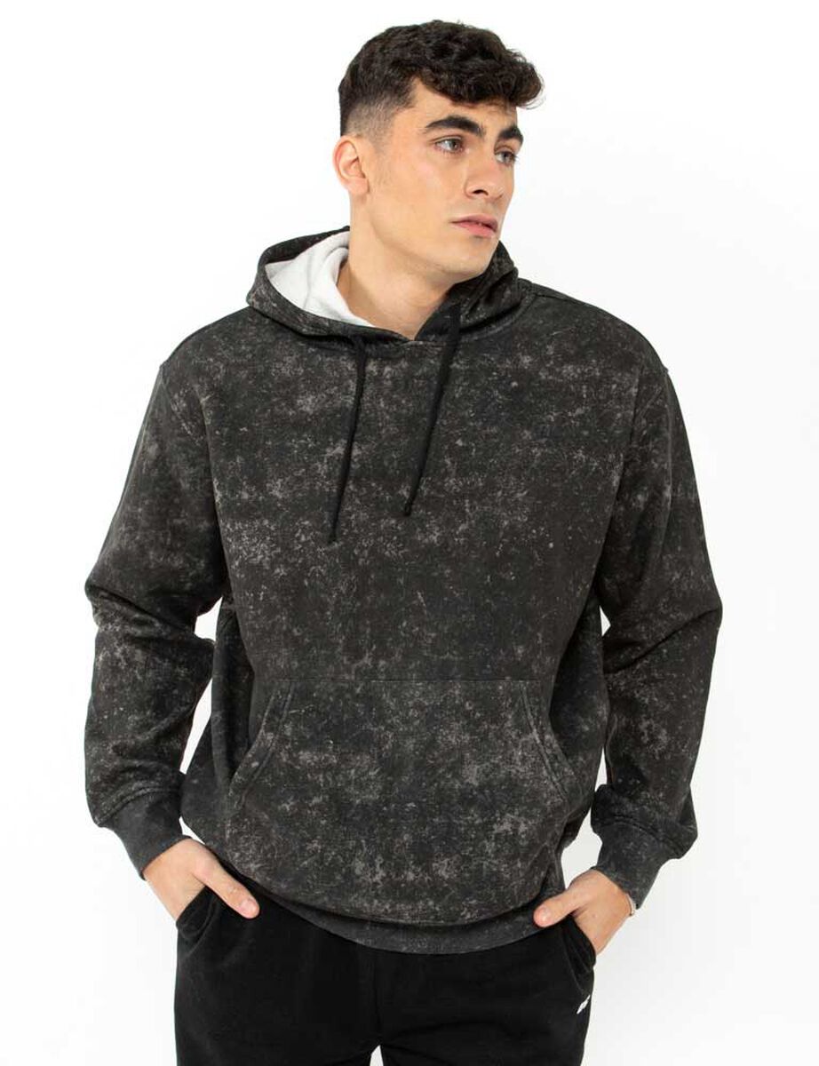 Polerón Deportivo Algodón Hombre Black County