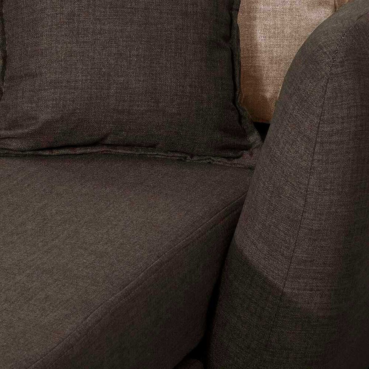 Sof&aacute; Seccional Black Factory Huevito 4 Cuerpos Caf&eacute;