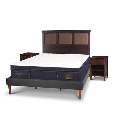 Imagen 2 del producto Cama Europea CIC King Súper Premium + Respaldo + Veladores