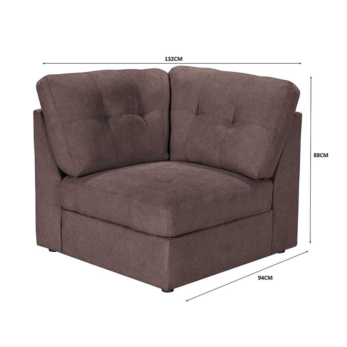 Sofá Modular Casanova New Barnet 4 Cuerpos Chocolate