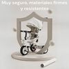 Triciclo LuBabycas 360° Multiposiciones con Mesita Blanco