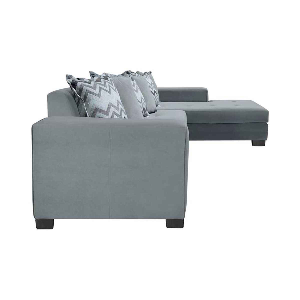 Sof&aacute; Seccional Living Factory Venecia 5 Cuerpos Gris
