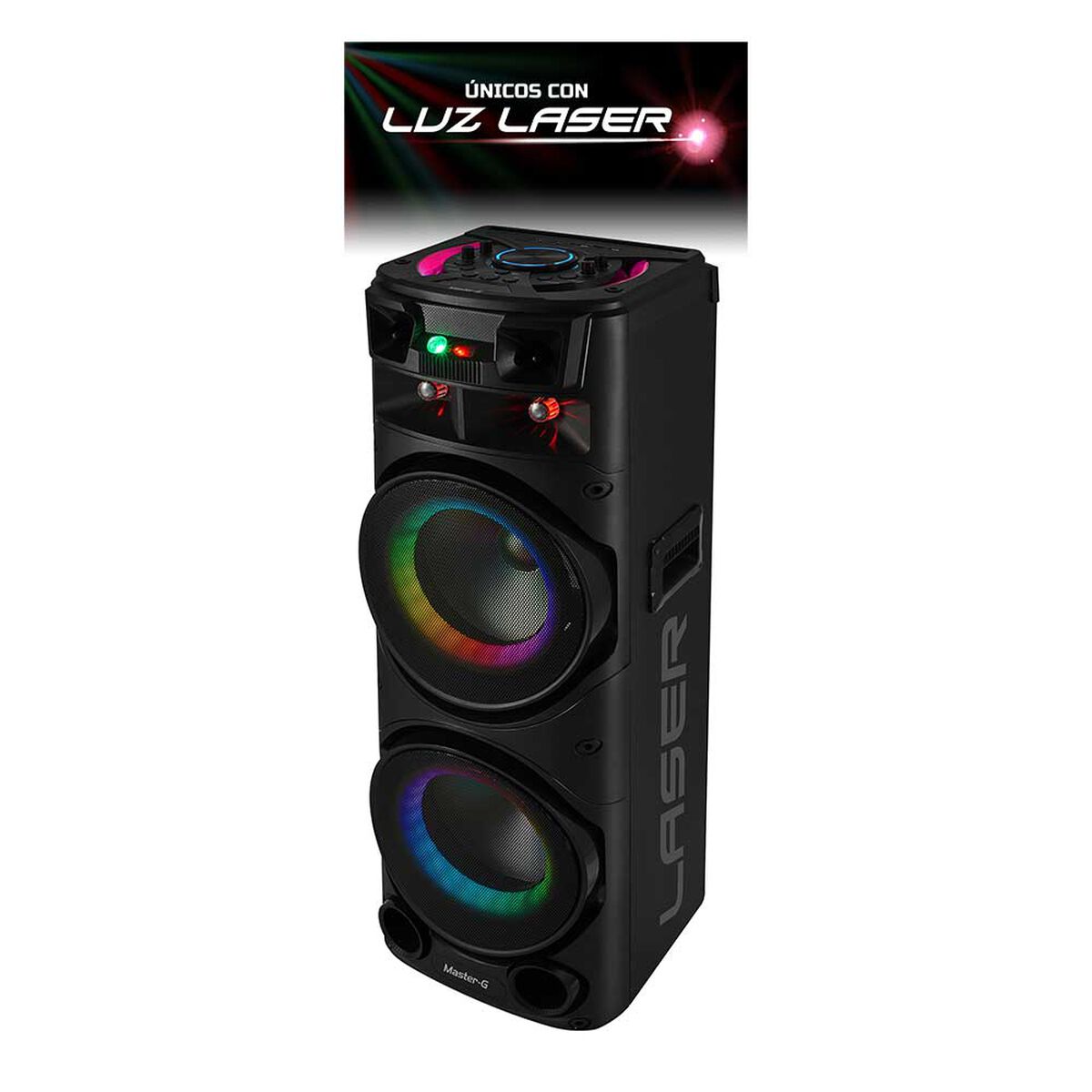 Minicomponente Láser Master-G MG Ultra Quasar Karaoke Negro