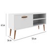 Rack TV Altavision Miami Bco Hasta 50" Blanco