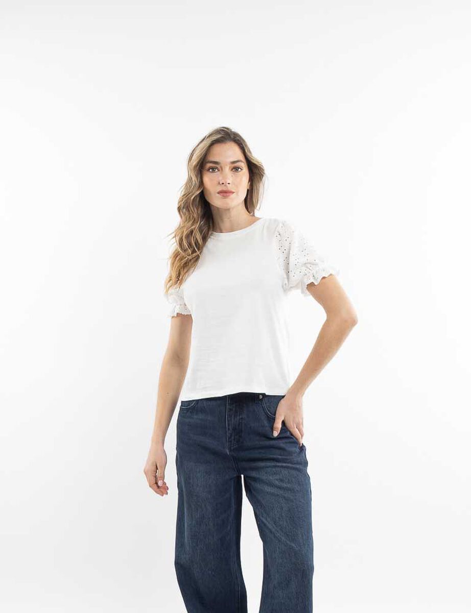 Polera Algod&oacute;n Manga Corta Mujer Zibel