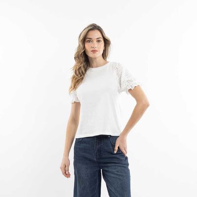 Polera Algodón Manga Corta Mujer Zibel