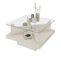 Mesa de Centro Exit Clear Beige