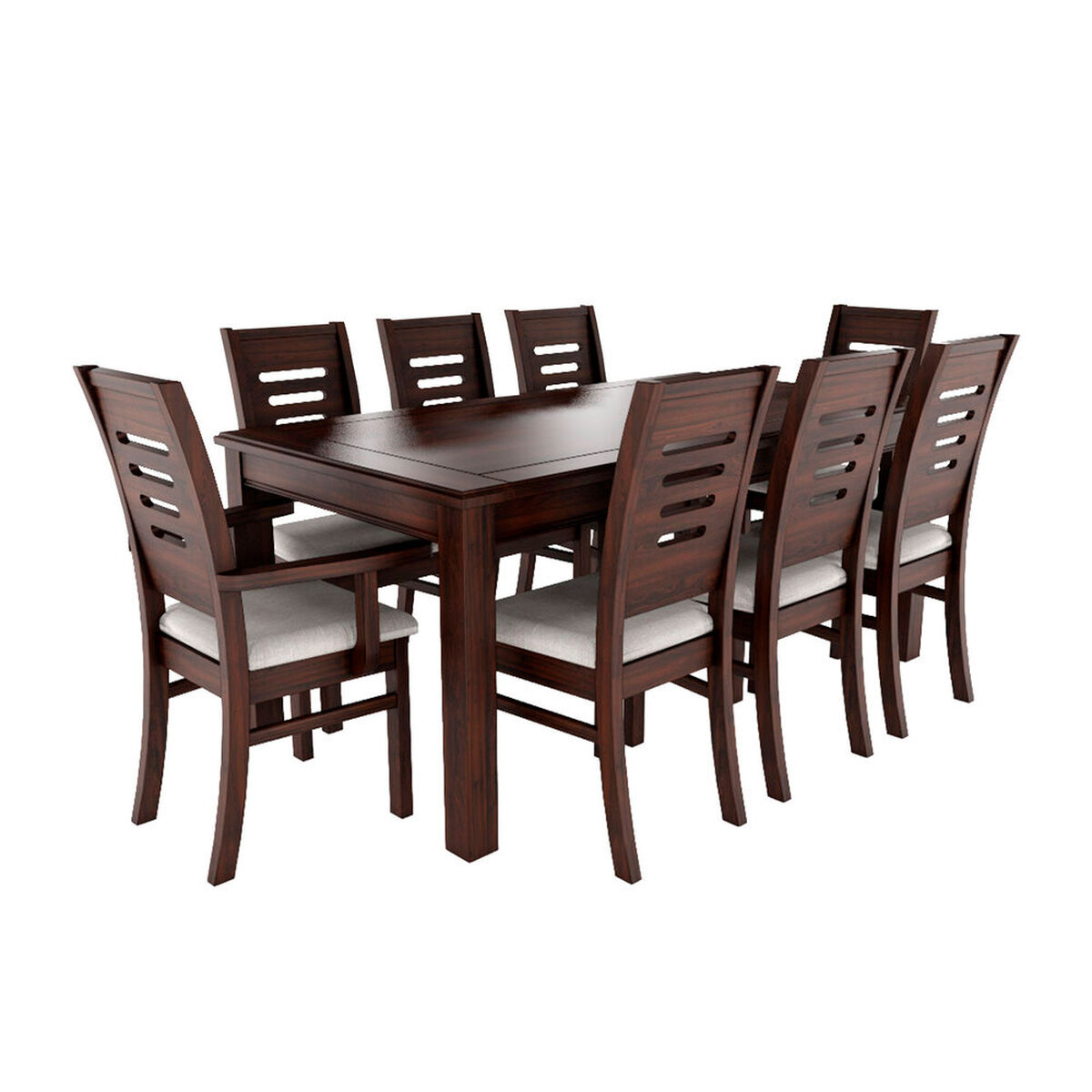 Juego de Comedor Muebles Hema Roma 6 Sillas 2 Sitiales Chocolate