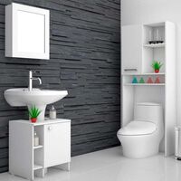 Mueble Lavamanos + Mueble Botiquín+Mueble Optimizador TuHome