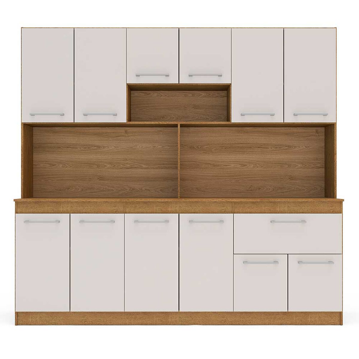 Mueble de Cocina Vekkahome Buck 1 Caj&oacute;n 12 Puertas Blanco