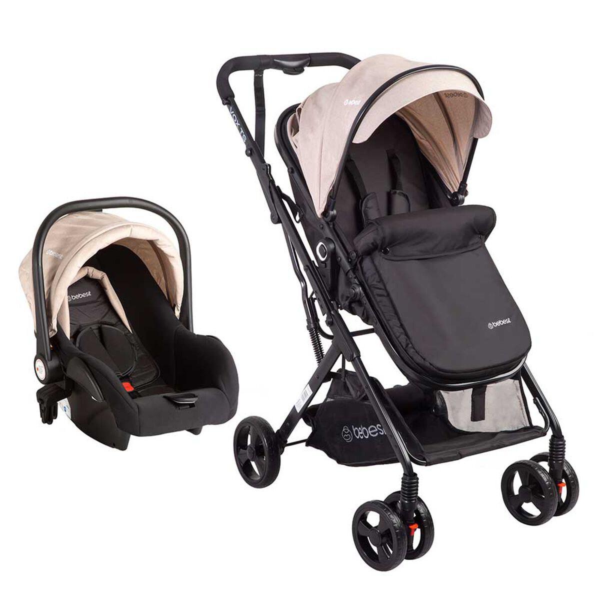 Coche Travel System Vox Beige Bebesit