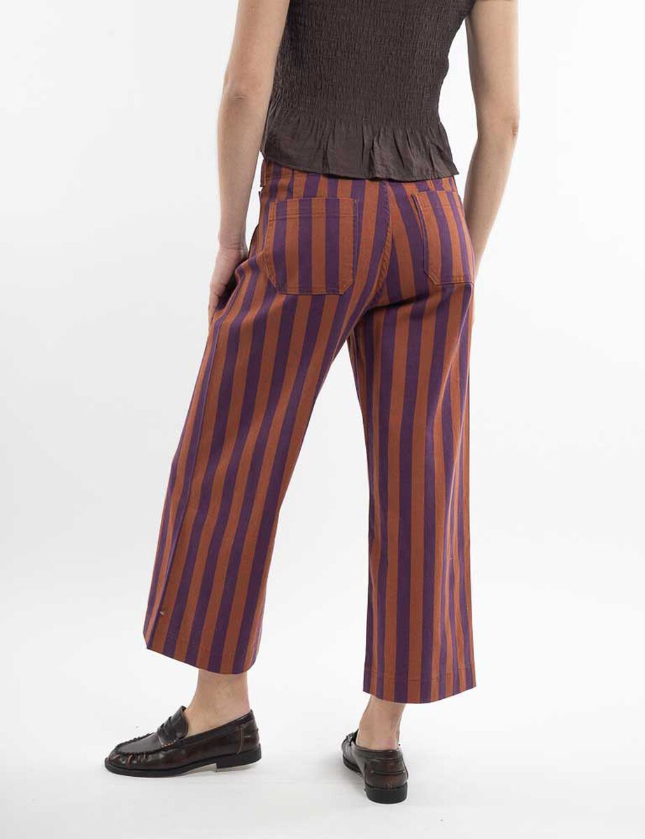 Pantal&oacute;n Rayas Culotte Mujer Zibel