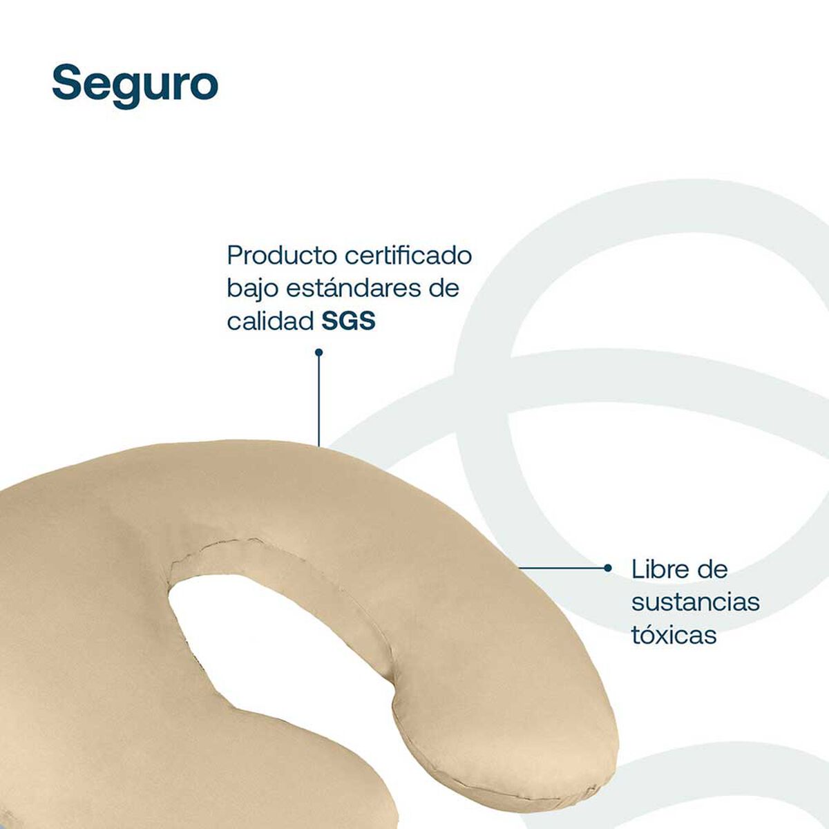 Almohada Lactancia Gris Bebesit