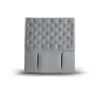 Respaldo Latam Home 1,5 Plazas Brescia Tela Velvet Gris