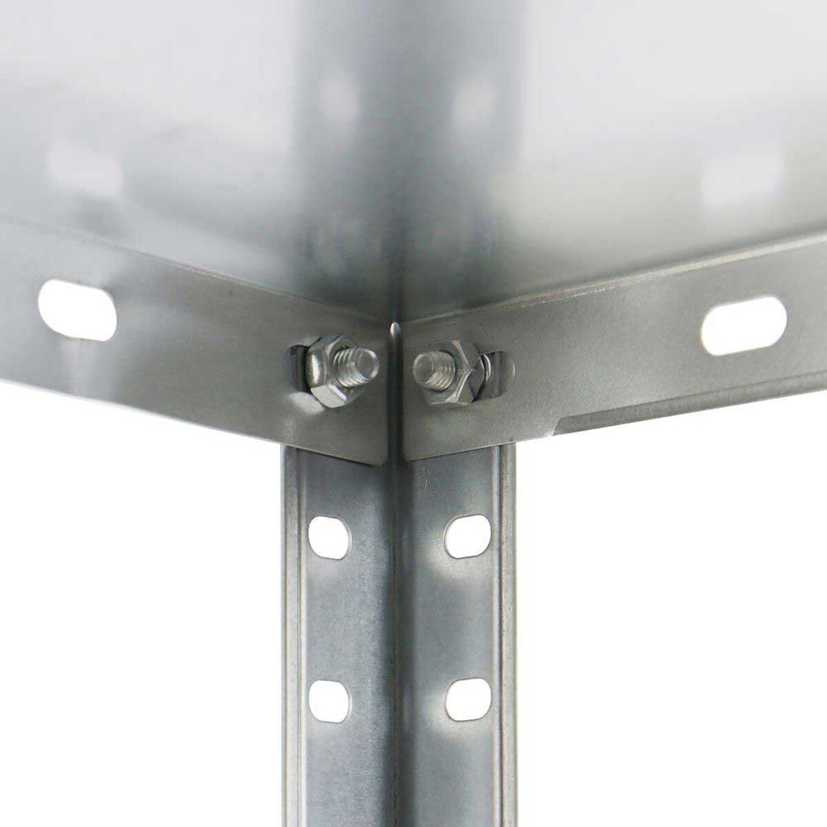 Estante Metálico Metalbrein MB1457030G 4 Repisas Ajustable Gris