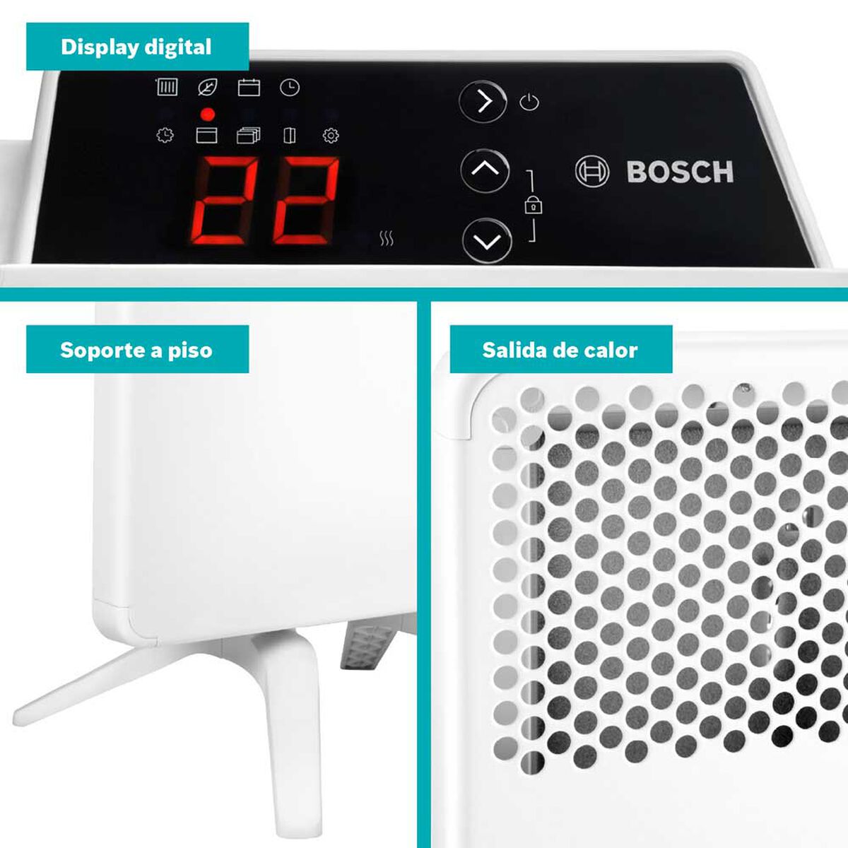 Convector El&eacute;ctrico Bosch HC4000-5 Blanco