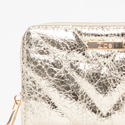 Imagen 2 del producto Billetera Ecocuero Dorado Zibel