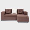 Sofá Seccional Mexx Muebles Ginebra 5 Cuerpos Chocolate