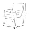 Sitial Cuero Latam Home Frankfurt Negro