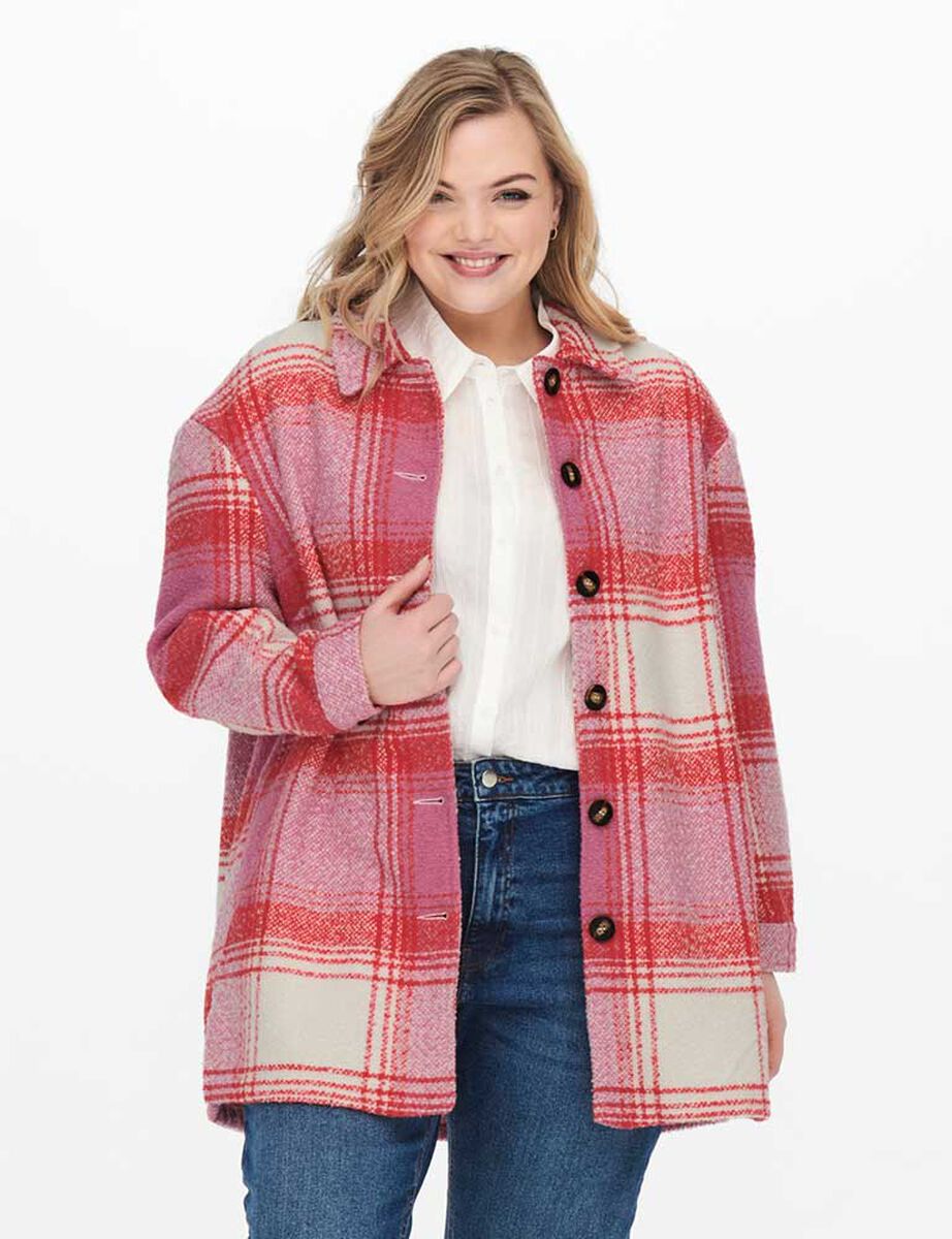 Chaqueta Tartán Mujer Only Carmakoma