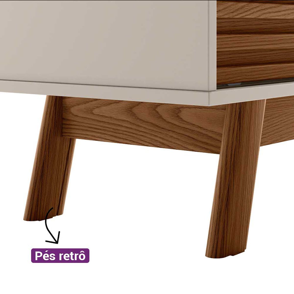 Rack TV Jdo & Design San Juan Hasta 65" Café Beige