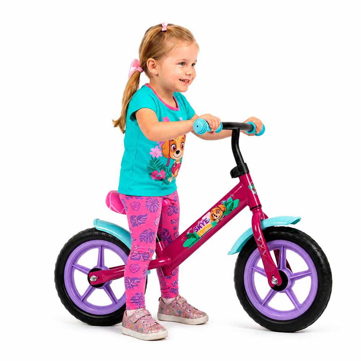 Bicicleta de Equilibrio Rosada Paw Patrol Nickelodeon