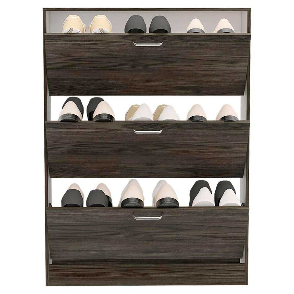 Zapatero TuHome Z-94 3 Cajones Co&ntilde;ac/Blanco