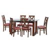 Juego de Comedor Latam Home Pamplona Murcia 6 Sillas Velvet Turquesa
