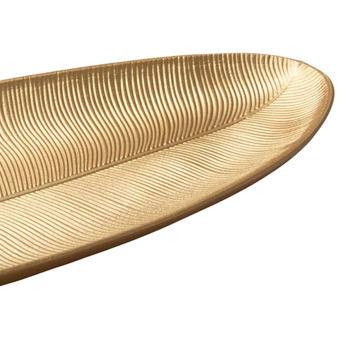 Bandeja Decorativa Madera Vgo Rectangular 59 x 21 cm Dorado