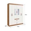 Closet Amuv Closet con Espejo Blanco