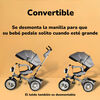 Triciclo Multifuncional 360° con Luces Lubabycas Gris