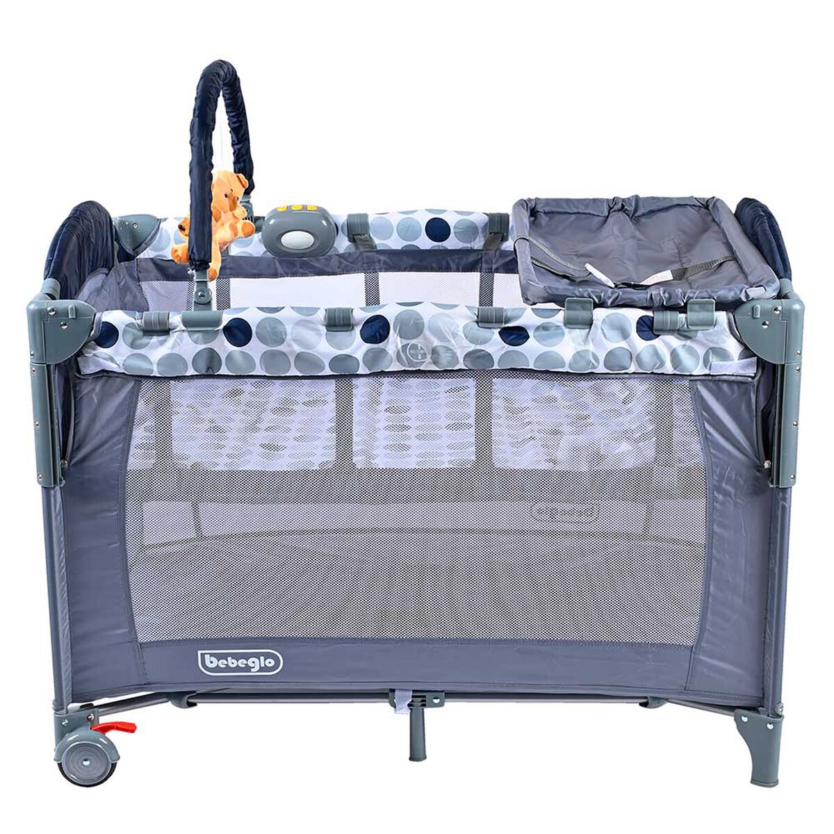 Cuna Colecho y Pack and Play Azul Bebeglo