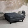 Cama Europea Celta 2 Plazas Black Elite Base Dividida + Set Havana
